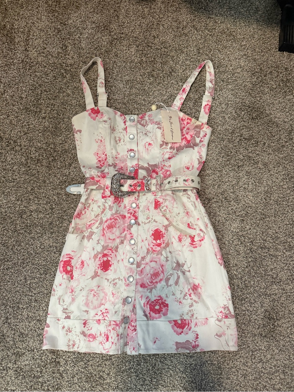 For Love and Lemons mini denim dress